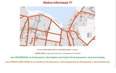 Zdjęcie do Zamknięcie ulic Dni Ińska 2021